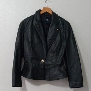 Cavalli Class Leather Jacket